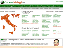Tablet Screenshot of corrieredeiviaggi.com
